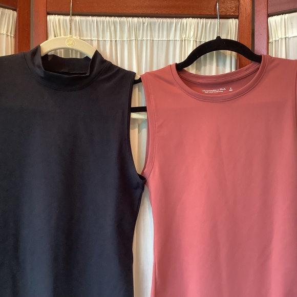 Abercrombie & Fitch Soft A&F Collection 2 Thong Bodysuits Black/ Rust Sz Small - Picture 2 of 6